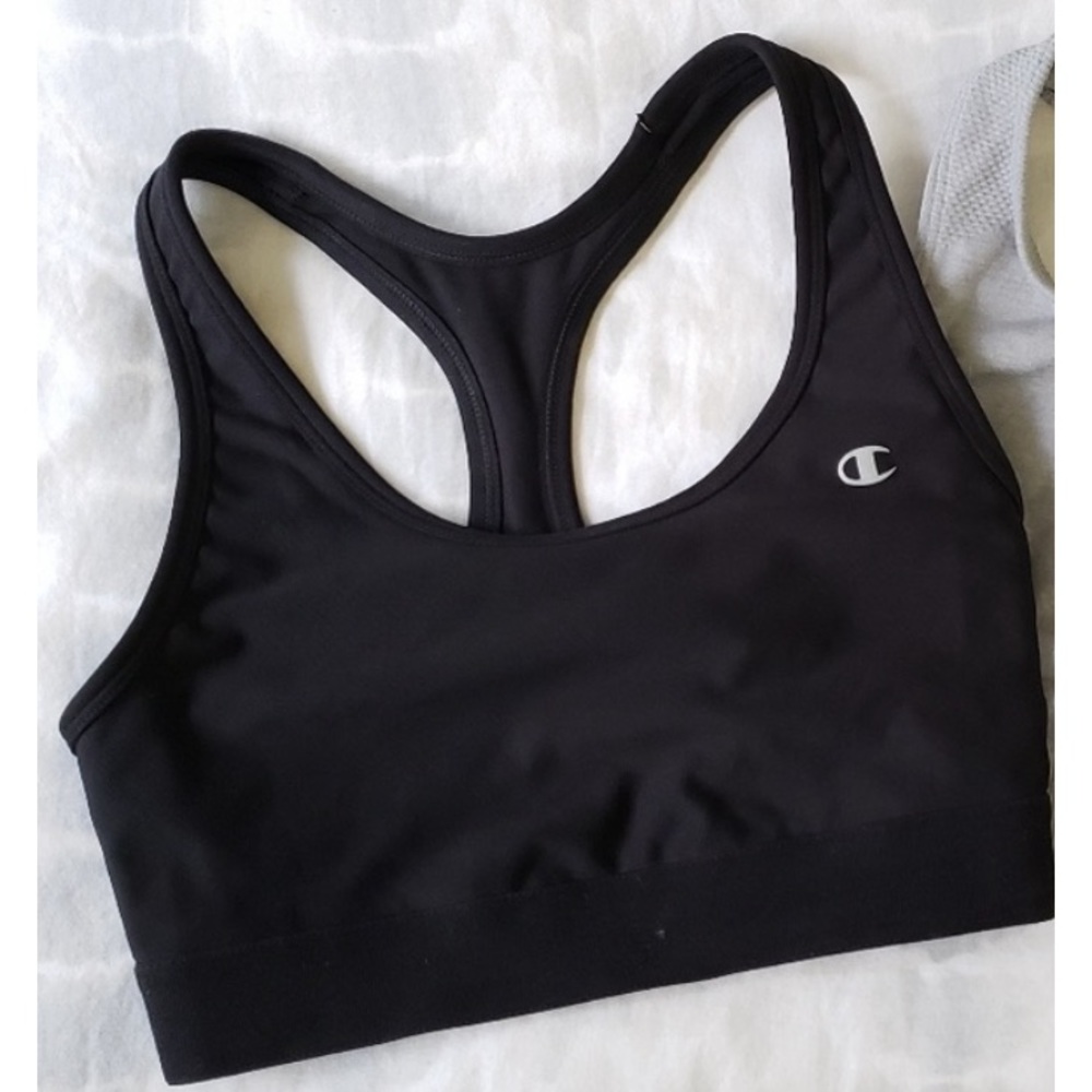 Champion black sports bra